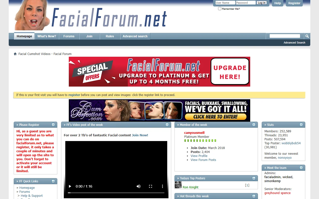 Screenshot: Facialforum Screenshot of Facialforum